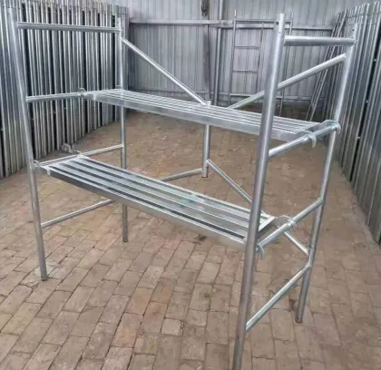 1.5m Work Platform Portable Ladder Frame Scaffold Mobile Steel Folding Scaffolding