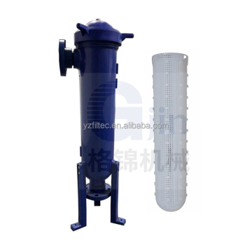 UPVC/PP plastic top side enter fluid bag filter housing for chemical acid solution chlorine plant filtration
