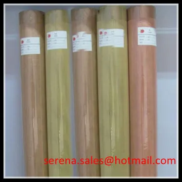 China manufacture plain weave 200 mesh copper mesh fabric