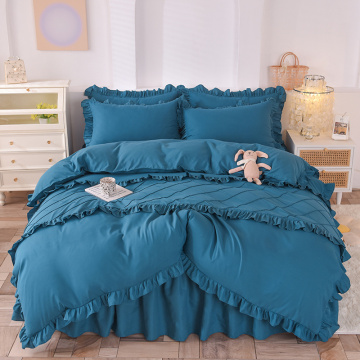 100% Polyester Lembut Softed Microfiber Fabric Bedding Set