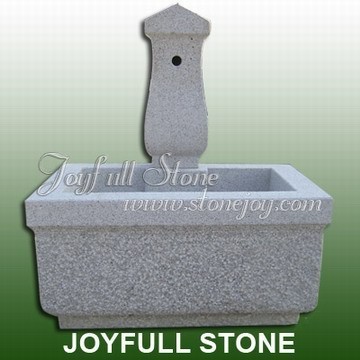 Granite Trough Outdoor Fountain