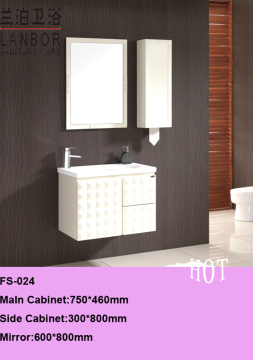 Waterproof Wall Mounted Wood Bathroom Cabinet Vanity (FS-024)