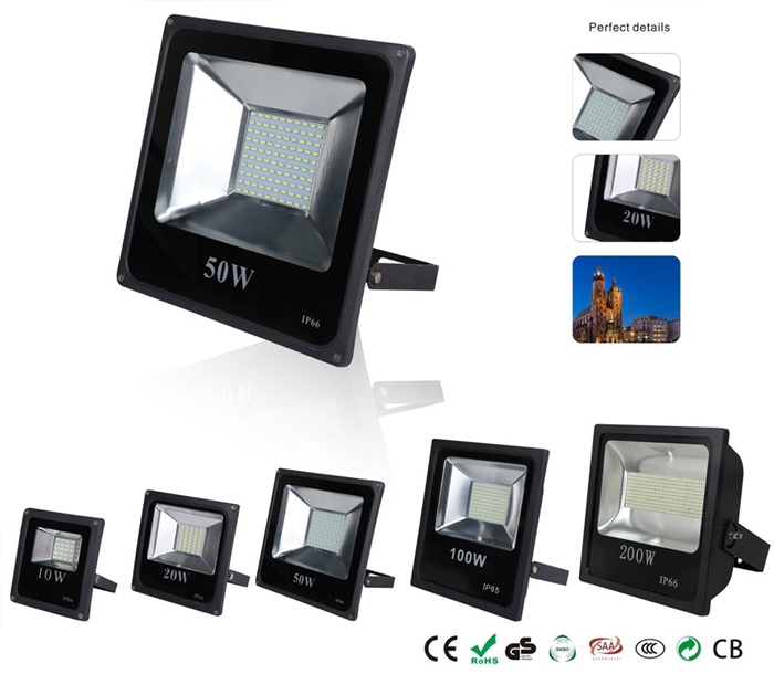 Outdoor floodlight with good color rendering