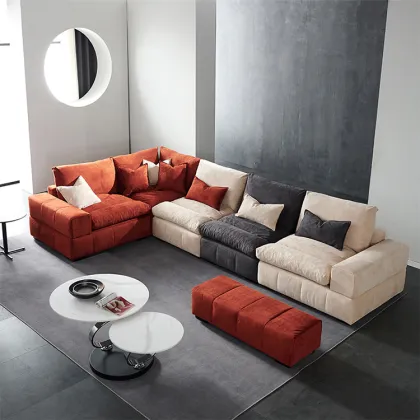 Nordic Solid Wood Seat Room Furniture Sofa Set