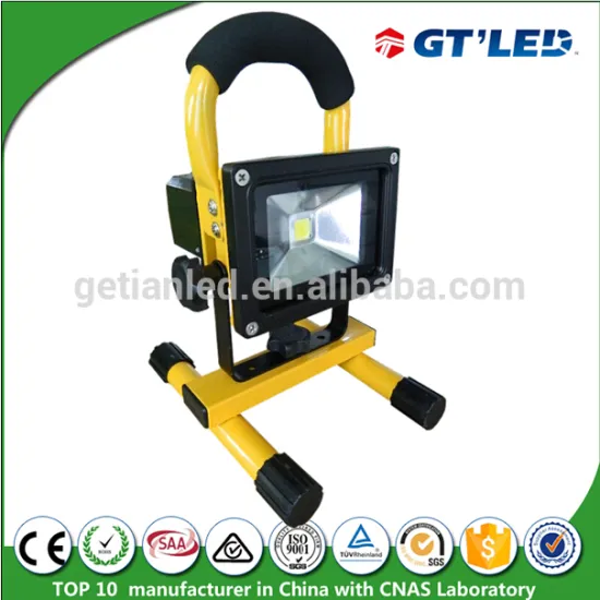 10W Battery Operated Rechargeable Floodlight