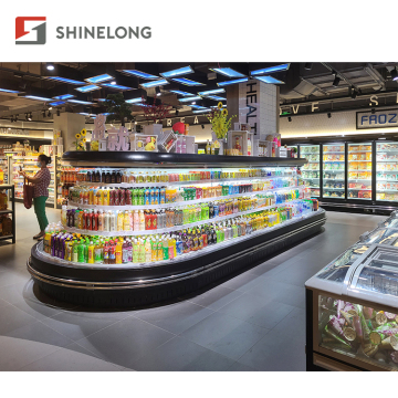 Semi Vertical Round Island Fridge Refrigerator