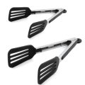 Heat Resistant Meat Turner Spatula Serving Tongs