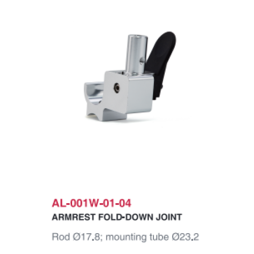 AL-001W-01-04 알루미늄 휠체어 팔걸이 프레임 조인트