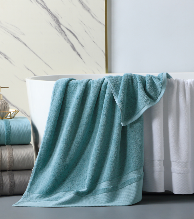 Hotel Style Wide Satin Edge Towels