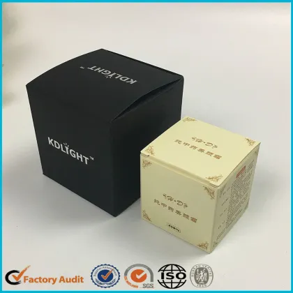 Cosmetics Boxes For Skincare Package in Black