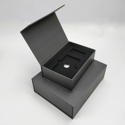 Custom Magnetic Lid Grey Gift Box with Inserts