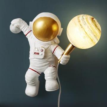 Lampe murale LED 3D à astronaute moderne - décoration de la salle des enfants