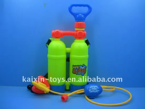 1091494 Hot sell backpack water gun three shooter