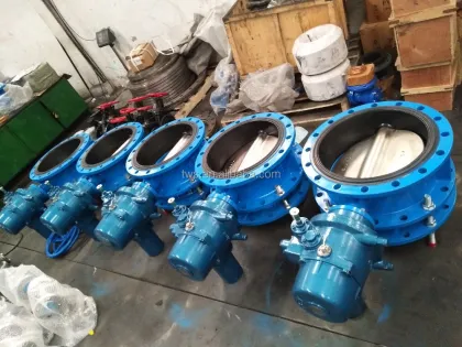 Auma Actuator Automated Water Shut-Off Butterfly Valve