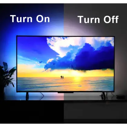 55-85 Inch TV RGBIC LED Backlight Strip with HDMI 4K60Hz Sync Box for Color Sync