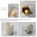 Flameless LED Candles Tea Night Light Creative Electrical Paraffin Wax Home Wedding Birthday Party Decoration Roman Candlestick