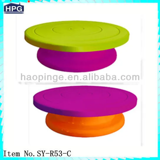 colorful cake stand