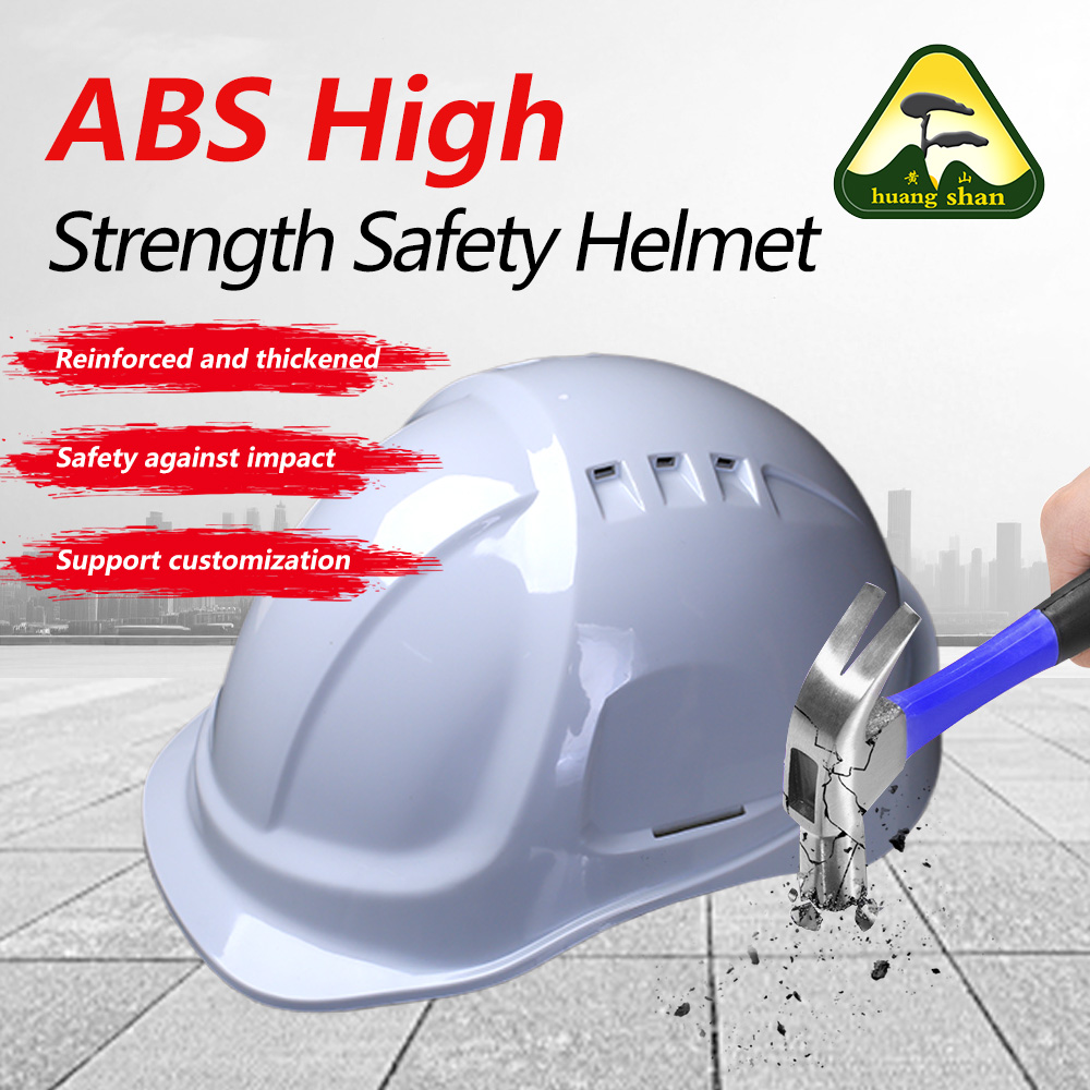 Capacete de segurança ABS branco estilo alemão