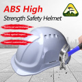 Capacete de segurança ABS branco estilo alemão