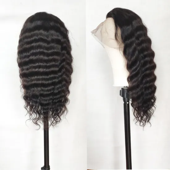 Wholesales Cheap 100 Unprocessed Human Hair Loose Wave 360 Lace Frontal Wig With Baby Hair