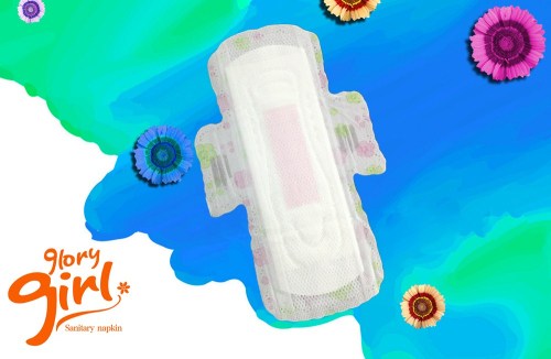 Top quality cottony topsheet anion sanitary pads