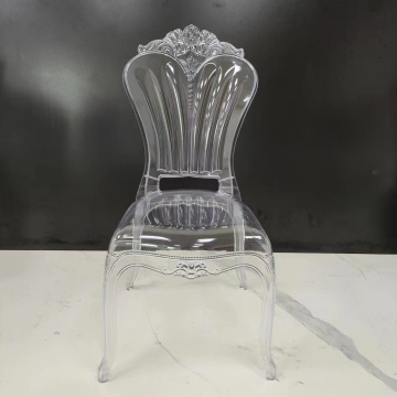 Crystal Clear Princess Outdoor Dining Chair for Weddings by Tiffany Chairs Manufacturers