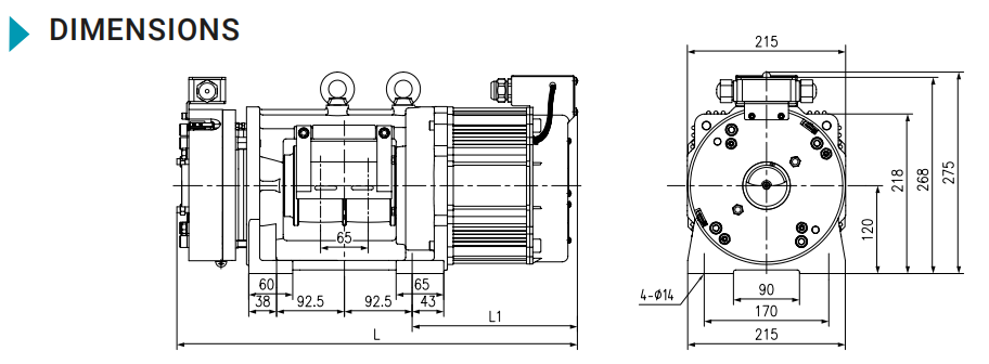 lift traction machine villa