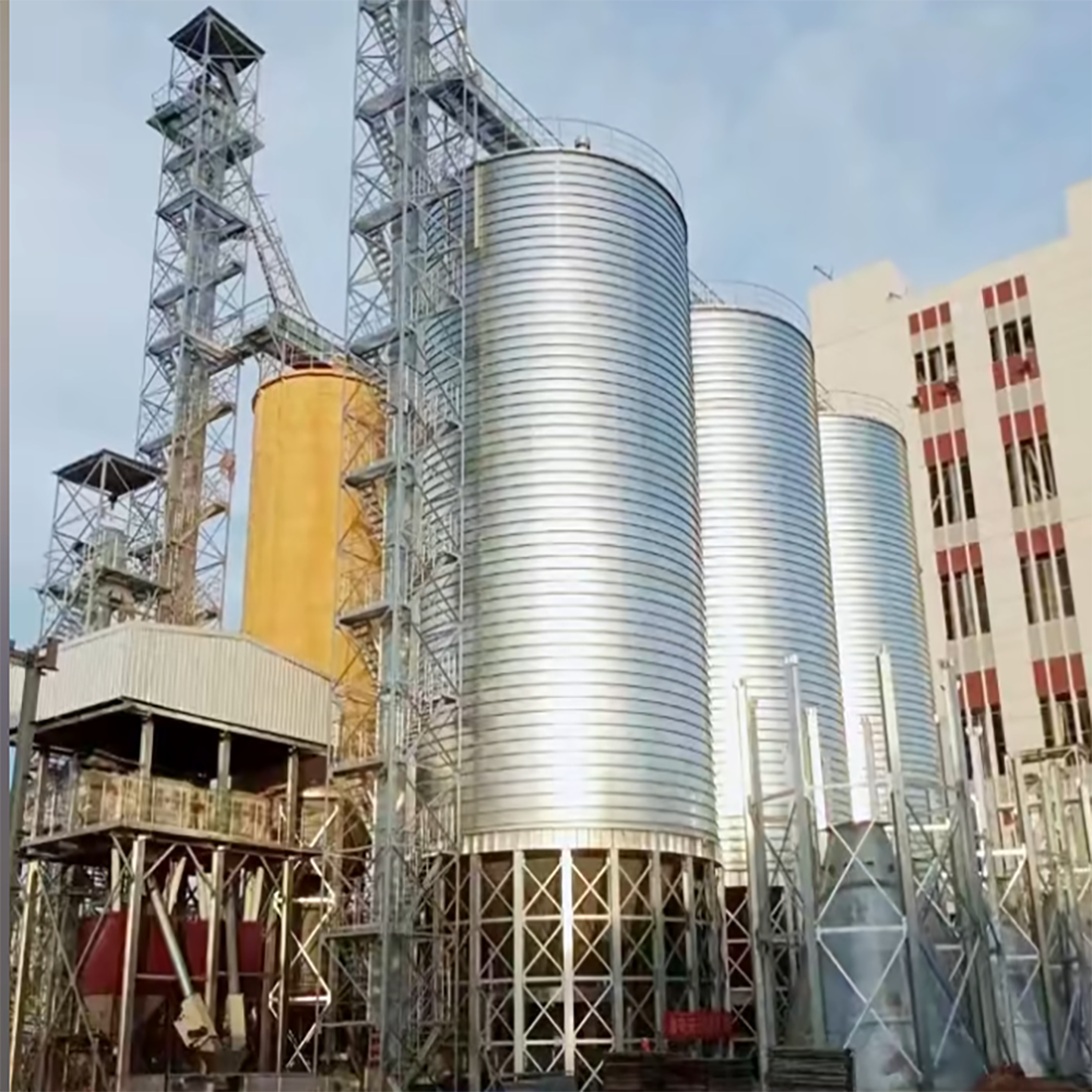 Cost-optimized steel plate silos for finished product storage and transportation systems