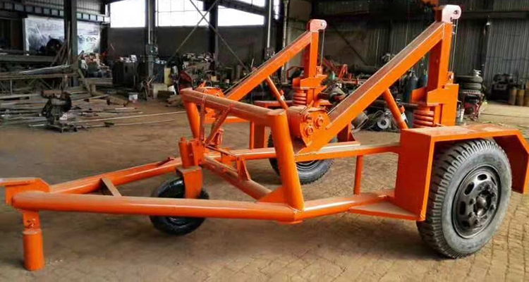 Cable Drum Reel Carrier Transport Laying Trailer