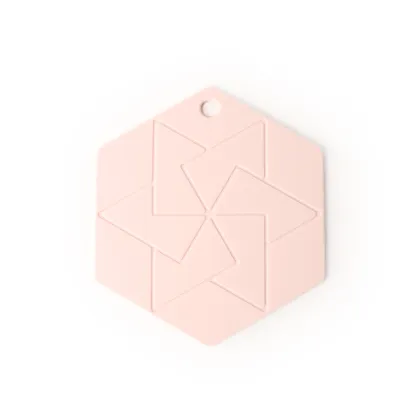 Hexagon Shape Customized Silicone Meal Mat