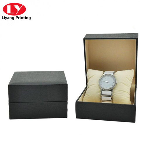 Box di orologio in pelle PU con intarsio per cuscino