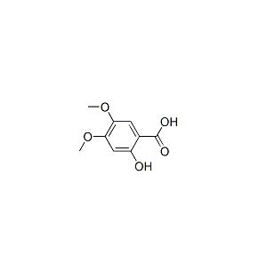 2-hydroxy-4, 5-Dimethoxy 벤조산, 99% 분 CAS 5722-93-0