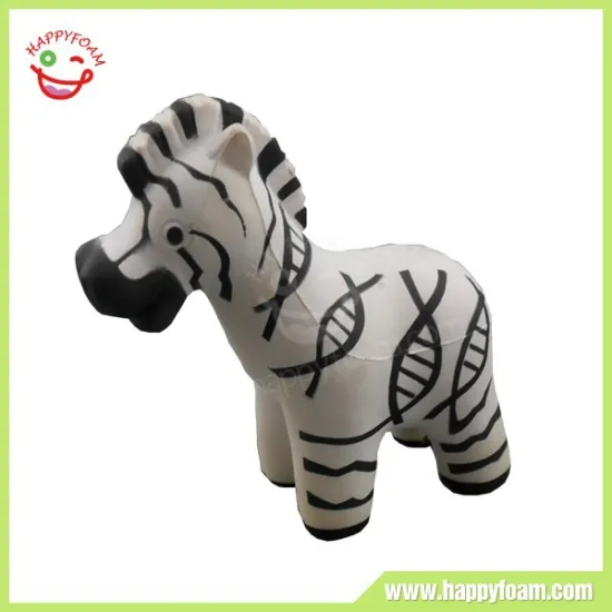 Stress ball pu foam ZEBRA shape stress toys