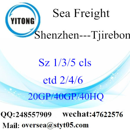 Puerto de Shenzhen, carga de mar, envío a Tjirebon