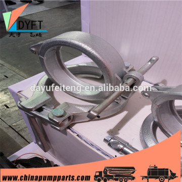 4 inch concrete pump pipe parts quick pump pipe clamp couplingused for concrete pump truck/trailer
