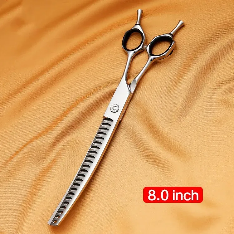Professional Upward Curved Chunker Dog Grooming Scissors