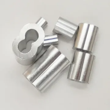 Aluminum Sleeves 5/32\" Fishing Crimping Kit: 50 Pieces Double Barrel Crimps for Wire Rope and Cable Assembly