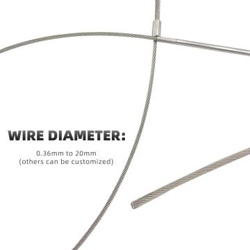 Cordera de alambre de acero inoxidable de 19x7 (herramientas de barbacoa)