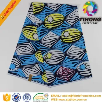 2016 hot sale cotton super wax african fabric price per yard $ 0.5