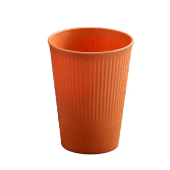 Plastic Wheat Straw Cups for Water Coffee Tea - Household Drinking Bottle for Parties