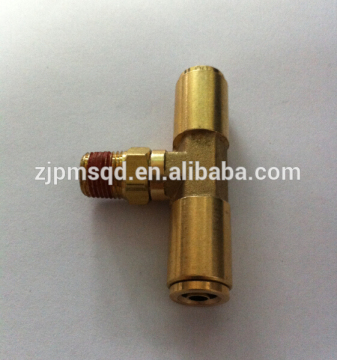America brass Push Connect male branch tee DOT connector NPT thread fitting