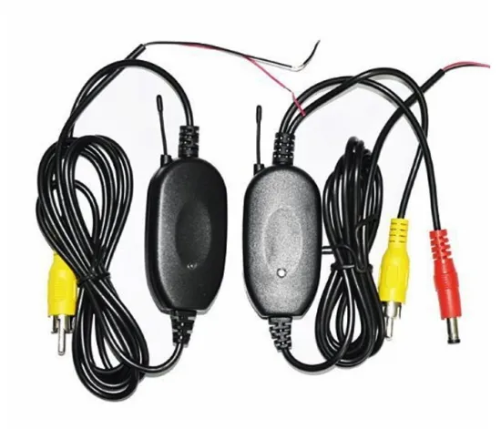 12V 2.4G Wireless Color Video Transmitter and Receiver for Car Reverse Camera Monitor FM Transmitter