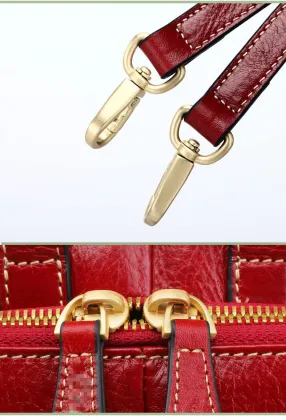 2024 Retro Women's Genuine Leather Backpack - Guofang Style Artistic Design