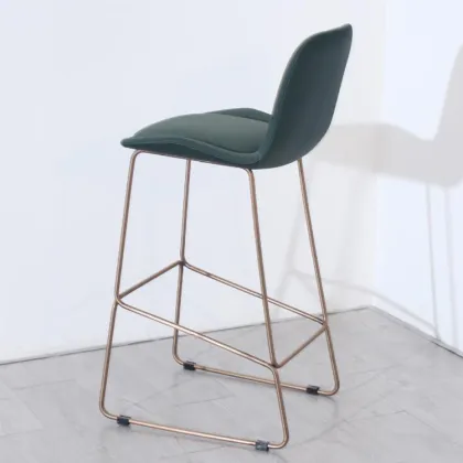 Golden Leather Bar Stool Furniture