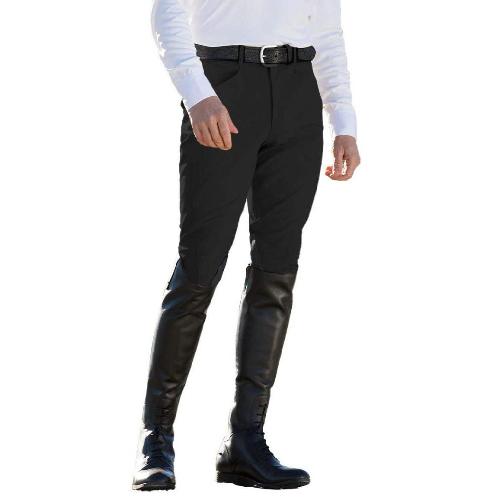 Men Horse Riding Breeches Sport Black