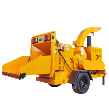 Diesel Powered Chain Feed Chipper for Orchard Use