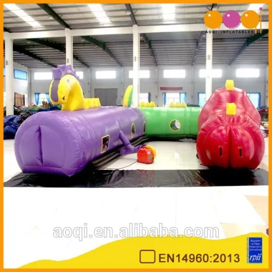 AOQI new design kids playing sea monster inflatable tunnel for sale