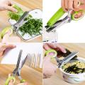 Herb Scissors Kitchen Cutting Shear with Safety Cover