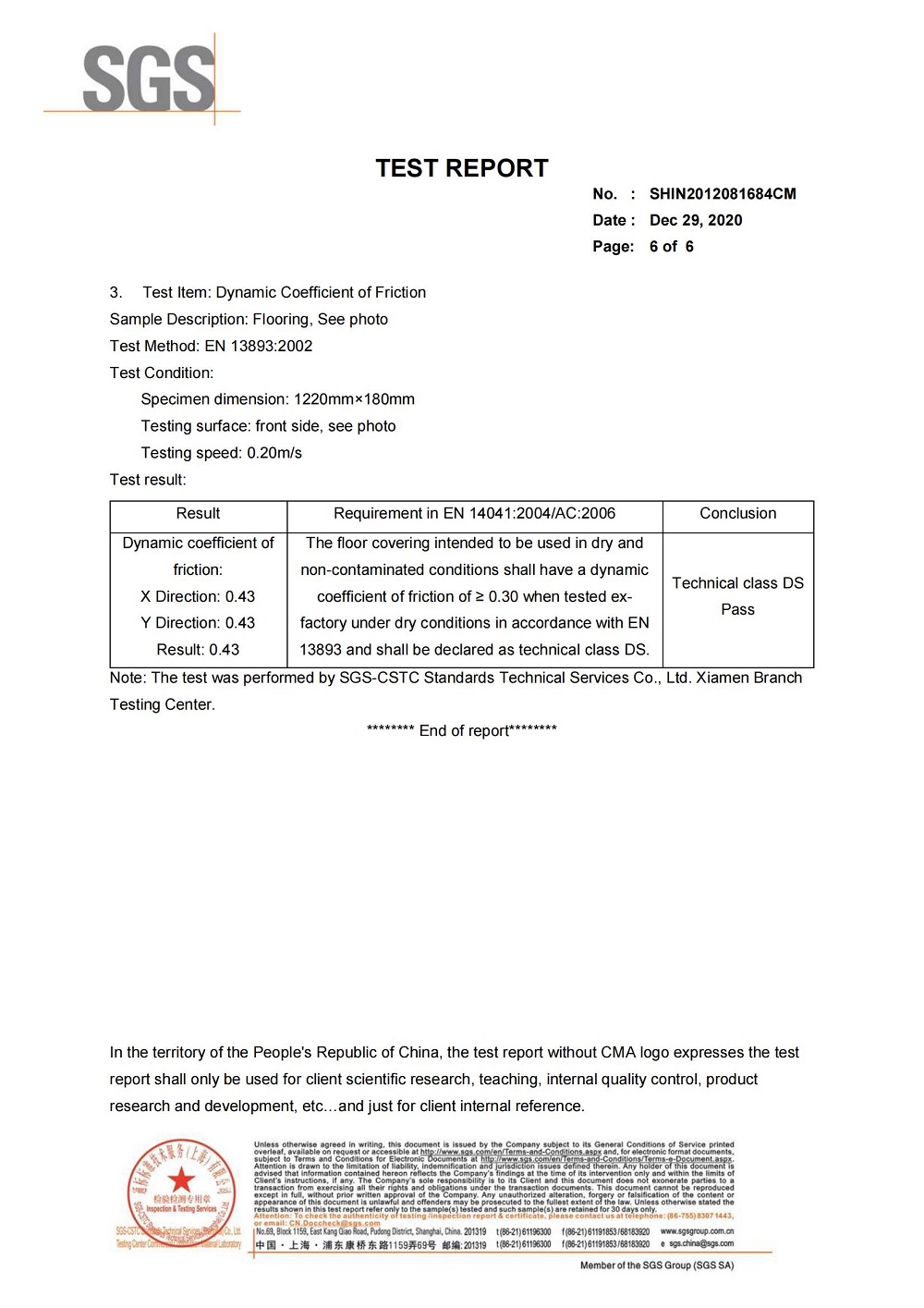 Dynamic Coefficient Of Friction Test Report_05