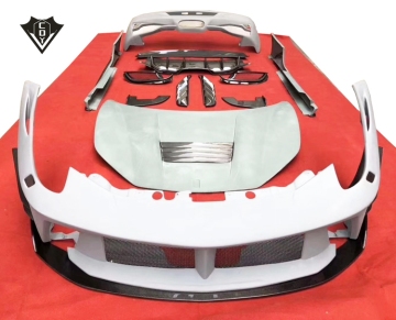 Frühere Designstil -Karosserie -Kits - Ferrari 458 vordere und hintere Stoßstangen